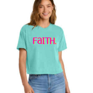 FAITH neon Boxy T-Shirt